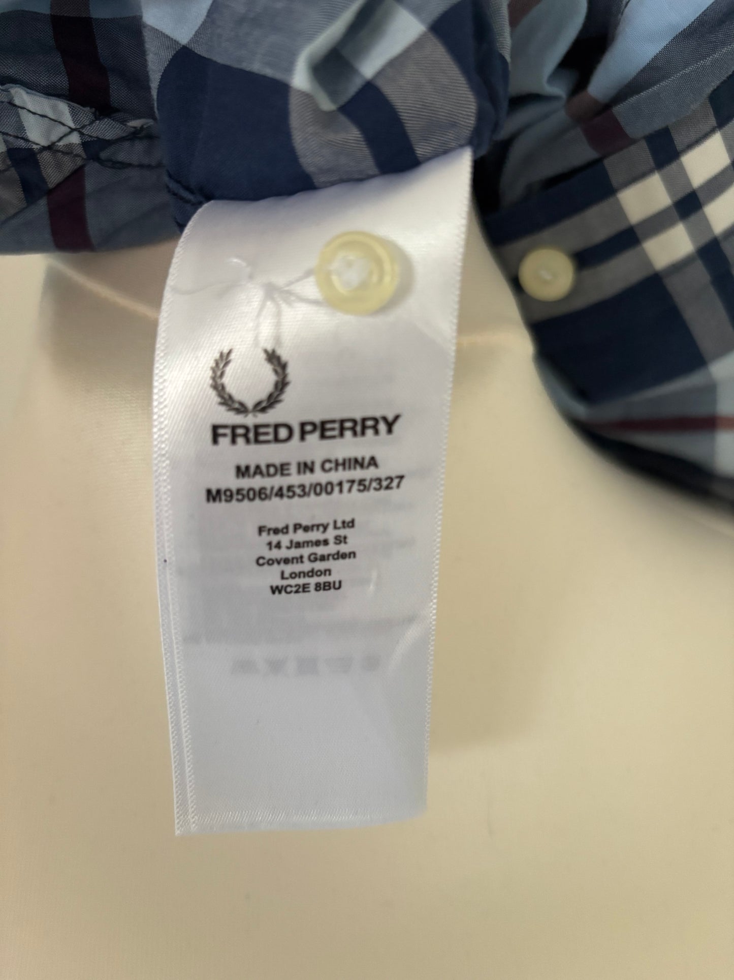 Fred Perry Short Sleeve Shirt - Large