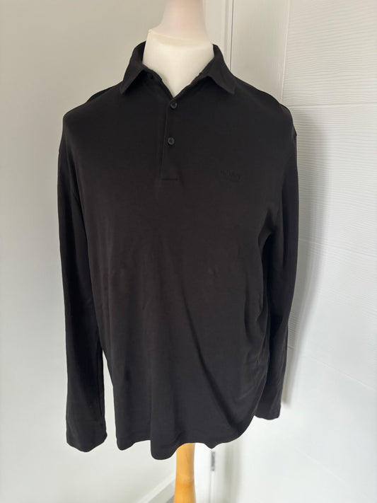 Hugo Boss Long Sleeve Polo - Large
