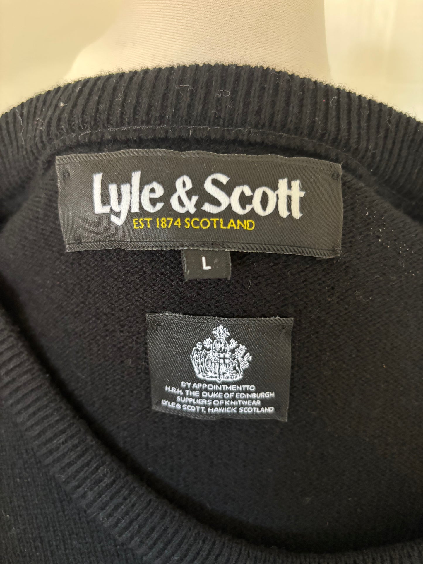 Lyle & Scott Wool Jumper - Large